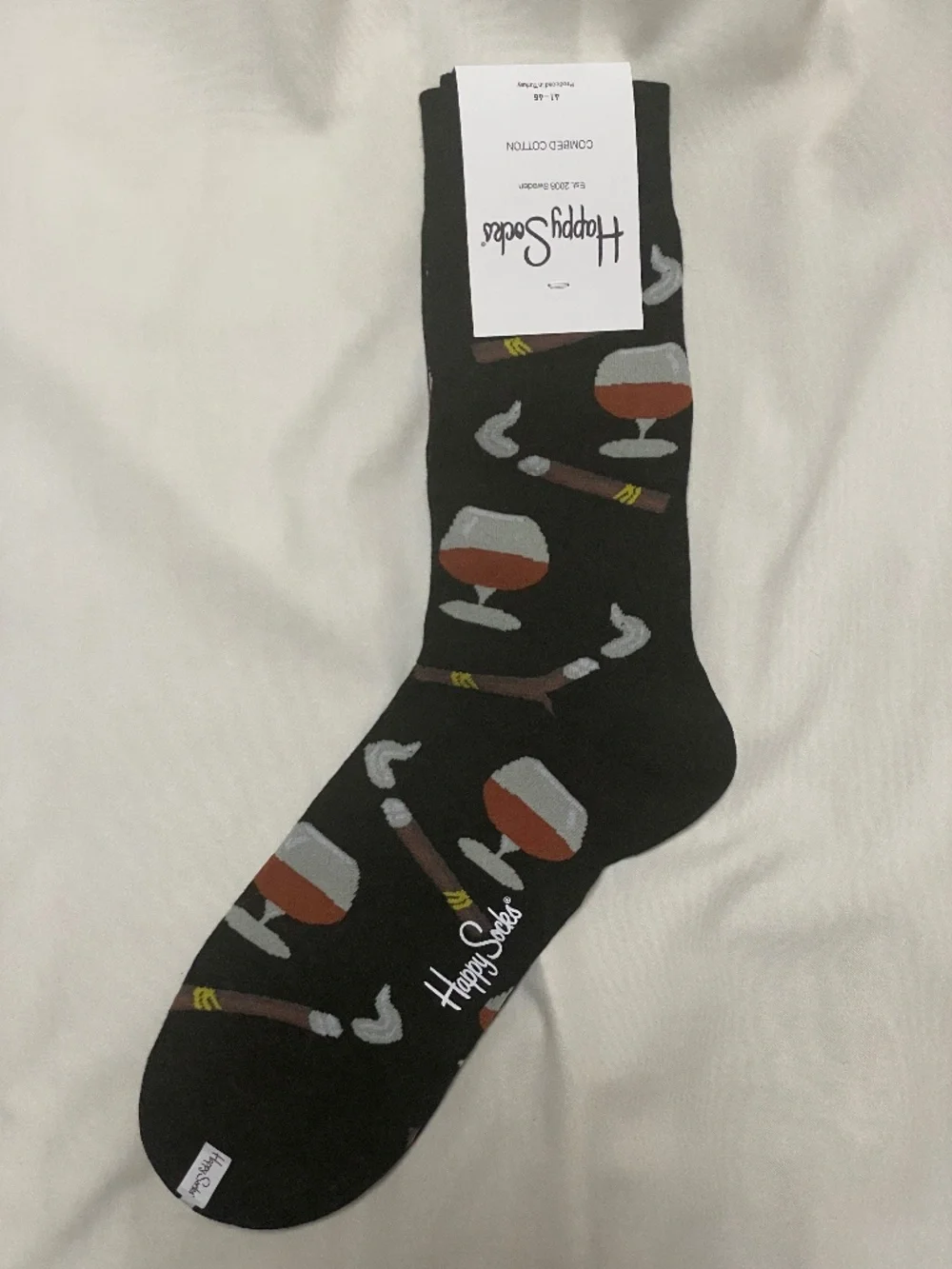 HAPPY SOCKS - Brand new w/ tags, authentic - Size 10-13 (US) - Cigars and drinks